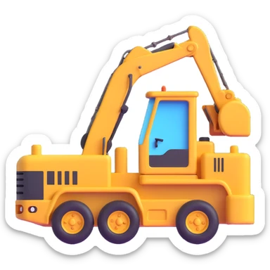 oversized heavy machinery cargo sticker