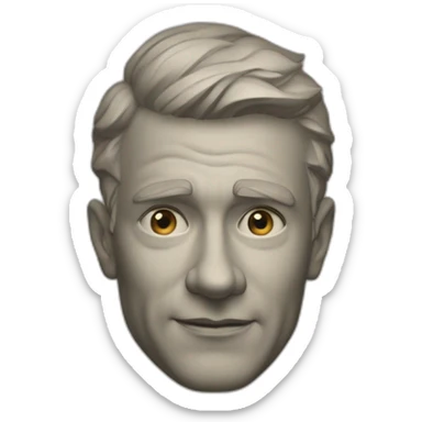 Ein mann mit einen kritischen 1945 bart sticker