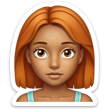 hyperpigmentation girl sticker