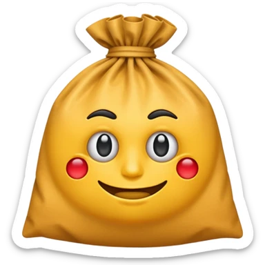 The face with bags under eyes emoji  sticker