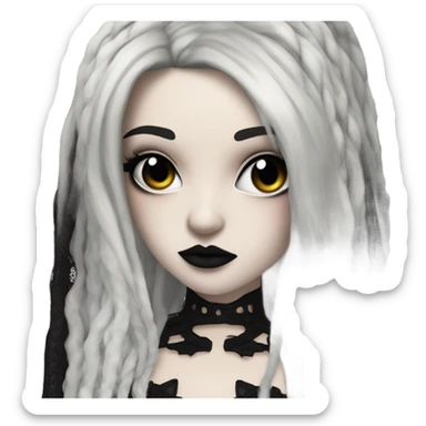 hyper realistic goth victoria secret model sticker