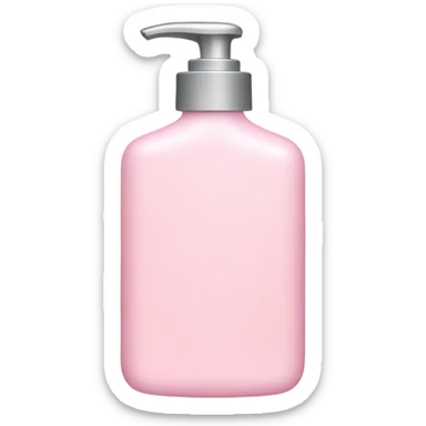 Light pink lotion bottle sticker