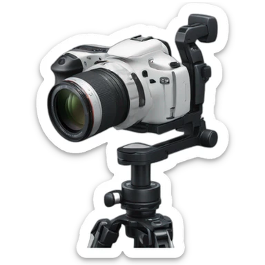 Canon camera on a gimbal sticker