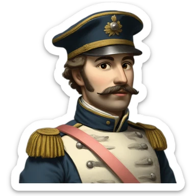 Soldat français 1870 sticker