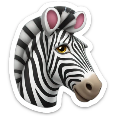 circus zebra sticker
