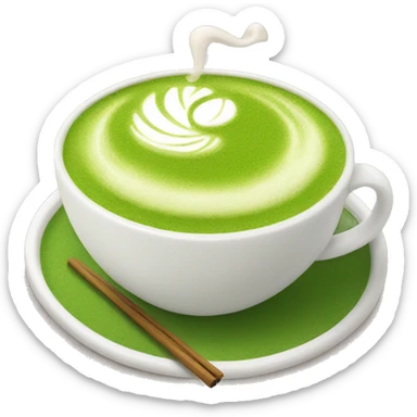 Matcha latte  sticker
