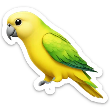 yellow parakeet sticker