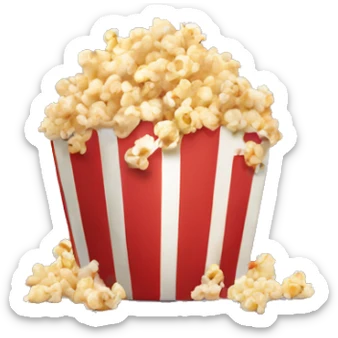 movie popcorn sticker