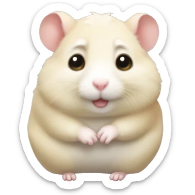 Hoshi seventeen hamster sticker
