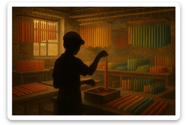 Sartaroshxonada ishlayotgan o'mirin yoshli bola yuzi ko'rinmasin sticker