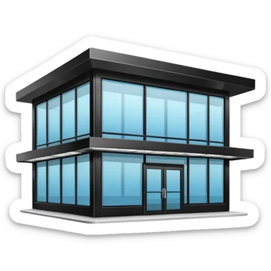 Self-service restaurants building sticker