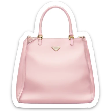 Light pink prada nylon bag sticker