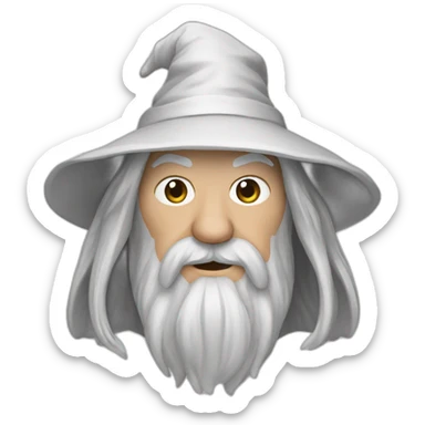 Gandalf the white sticker