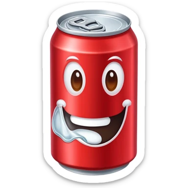 red soda can sticker