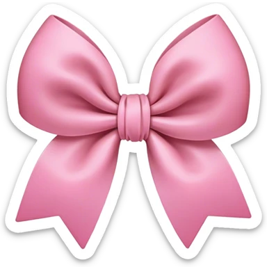 small flirty bow sticker