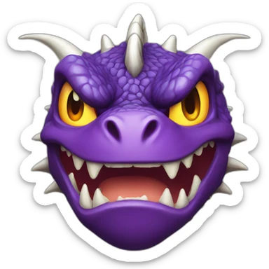angry dragon sticker