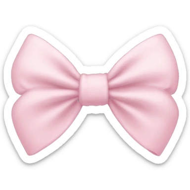 Light pink bows sticker