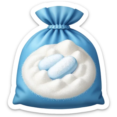 bag of sugar sticker