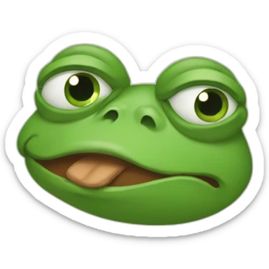 Pepe crying sticker