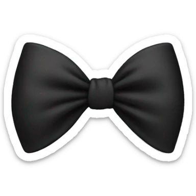 black bow sticker