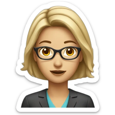 accounting woman sticker