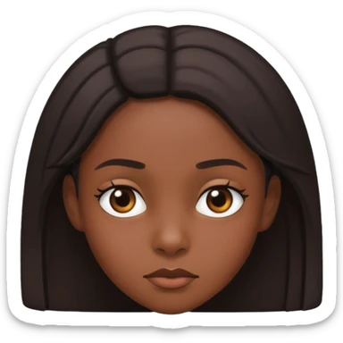 Black girl side eyeing  sticker