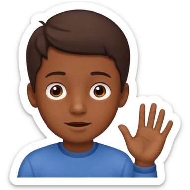 garcon  qui discute avec des amis sticker