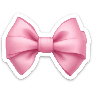 baby pink bow sticker