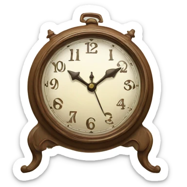 clock that tea sticker