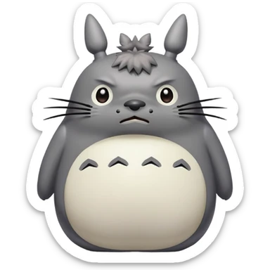 totoro triste sticker