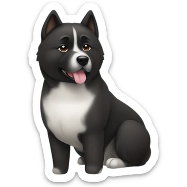 black akita americain sticker