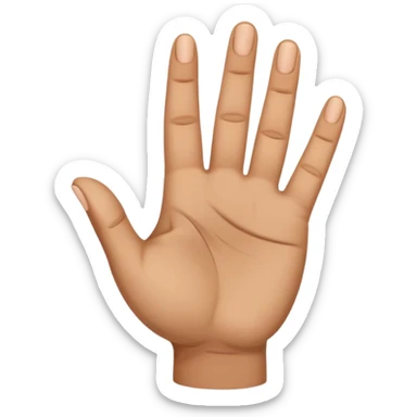 SIGN LANGUAGE LETTER A IN HANDSIGN sticker