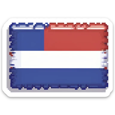 French flag crossed out sticker