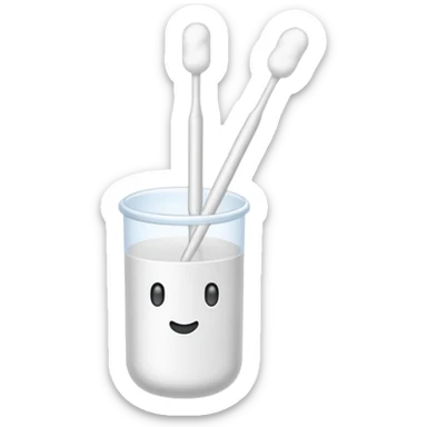 medical Cotton swab sticker