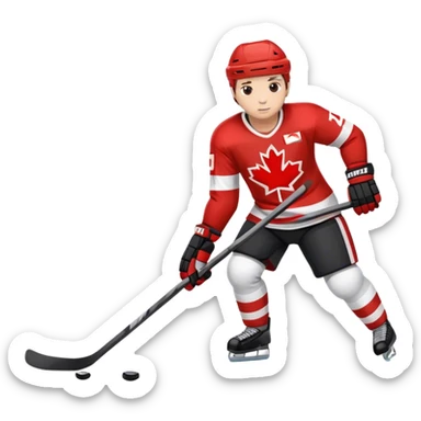 elbows up hockey canadian flag sticker