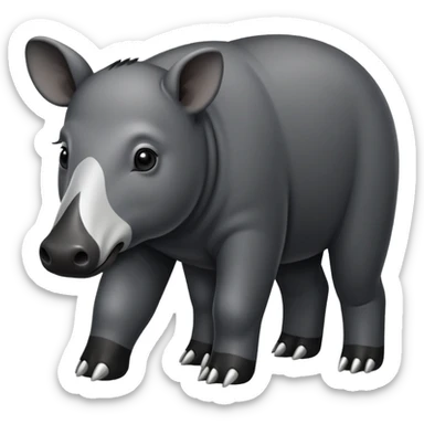 malayan tapir sticker