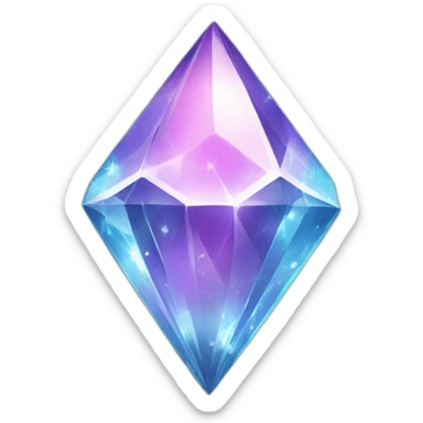 shining magic crystal sticker