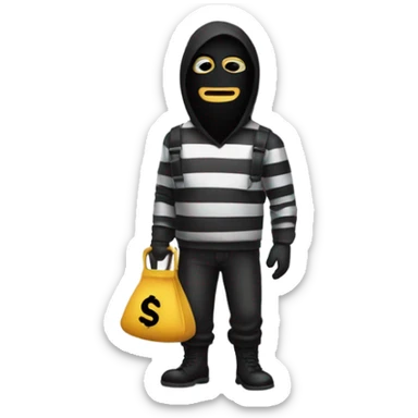 Robber emoji sticker