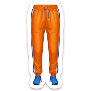 Tracksuit bottom orange sticker