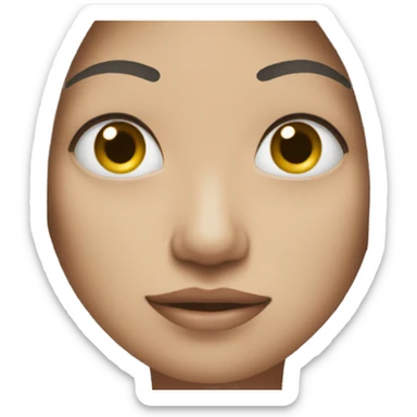 white Soft cute daily act sticker