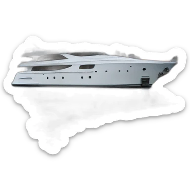 Yacht with Jeddah calendar logo sticker