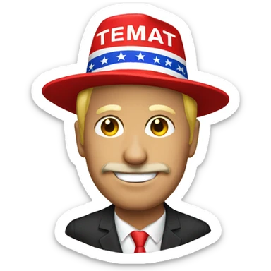 Make American great again hat sticker
