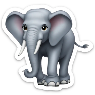 elephant in heels sticker