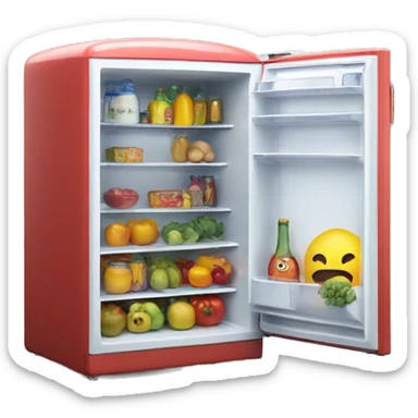 fridge, 3d sticker