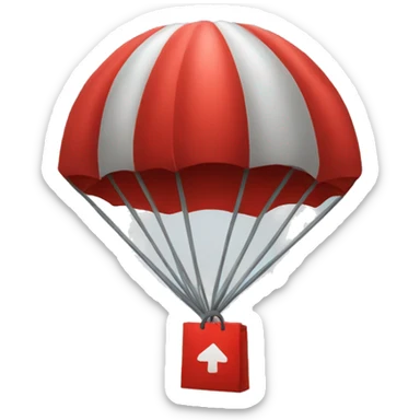 Red airdrops sticker