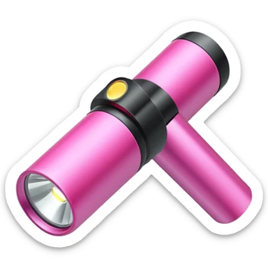 Pink flashlight  sticker