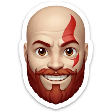 kratos smıle sticker