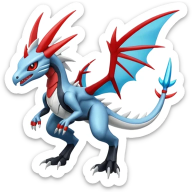 Scyther-Salamence-Silvally-Kyurem-fusion, full body sticker
