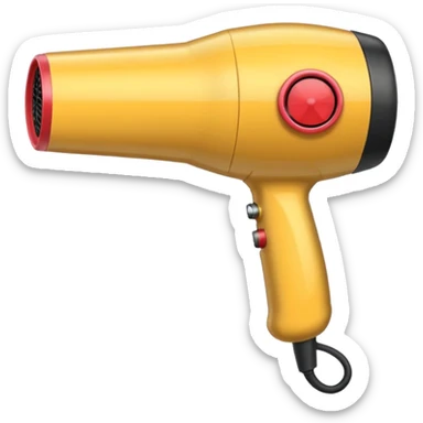 hair dryer sticker