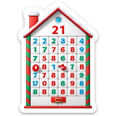 advent calendar sticker